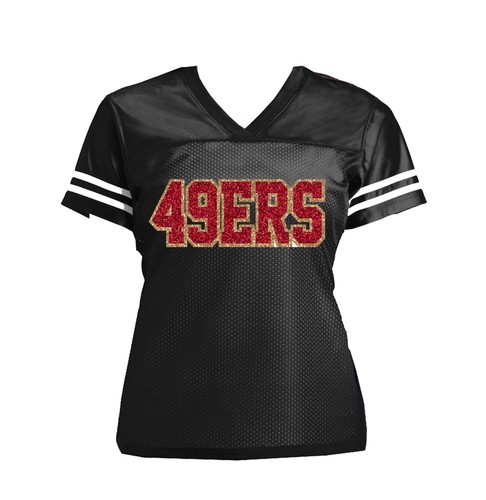 McCaffrey 49ers Glitzer Damen Fußball Trikot, Shirt Neu, San Francisco - Bild 6 von 23