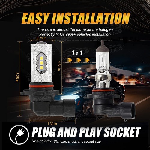 AUIMSOCO Super Bright H11 H8 4-Sides LED Fog Light Car Driving Bulbs DRL Lamp - Bild 8 von 12