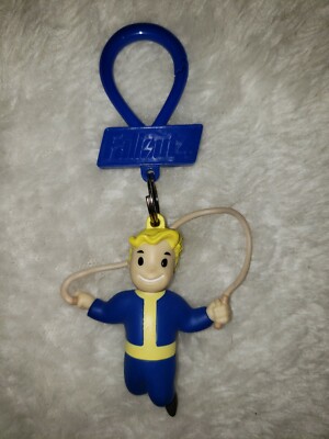 Fallout 76 Vault Boy thumbs up figure keychain video game backpack hanger toy!