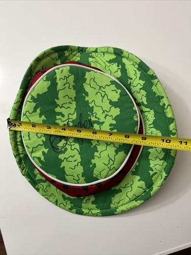 Wally Amos Famous Amos Wallymelon Hat Very Rare Fun Signed By Gallagher - Picture 10 of 10