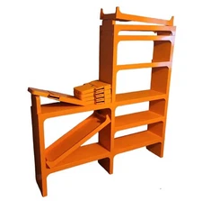 Vintage MCM Kartell Olaf von Bohr Shelf Mid Century Shelving Modular System 28Pc