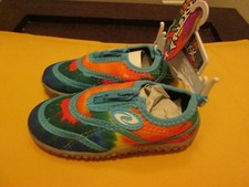 Frisky Kid's Water Shoes Aqua Blue Multi Color New No Box Size 8