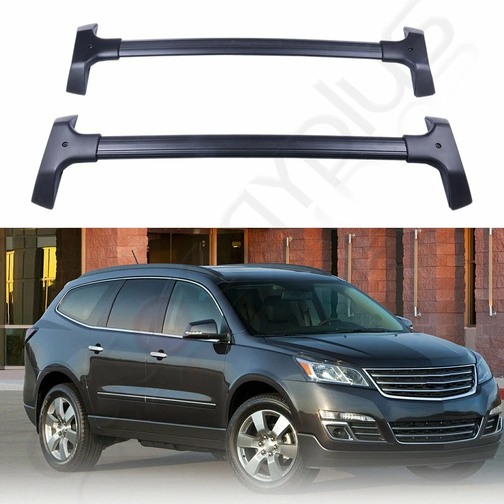 For 2009 2017 Chevy Traverse Roof Rack Cross Bar luggage Aluminum carrier pair