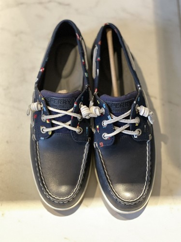 Sperry Songfish Prp Bvy Naut Flg Womens 