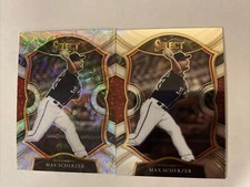 Max Scherzer 2021 Panini Select  #65 Scope Parallel Prizm MNT + Base Card