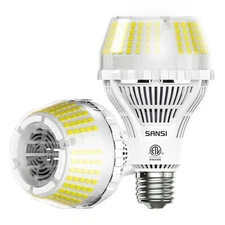 SANSI LED 27W=250W Light Bulb 5000K Daylight White A21 LED Bulb Home Lamps 2PACK