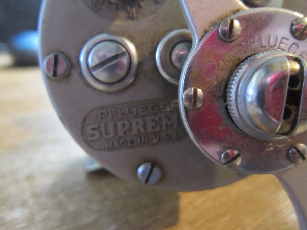 Vintage Pflueger Supreme Baitcast Fishing Reel | eBay Vintage Pflueger Supreme Baitcast Fishing Reel | eBay
