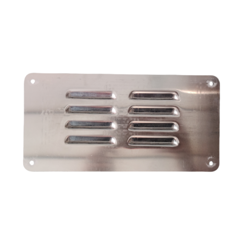 VENTILATION GRILL LOUVRE SILVER 9.09"X4.53" CARAVAN RV MOTORHOME PARTS AIR VENT