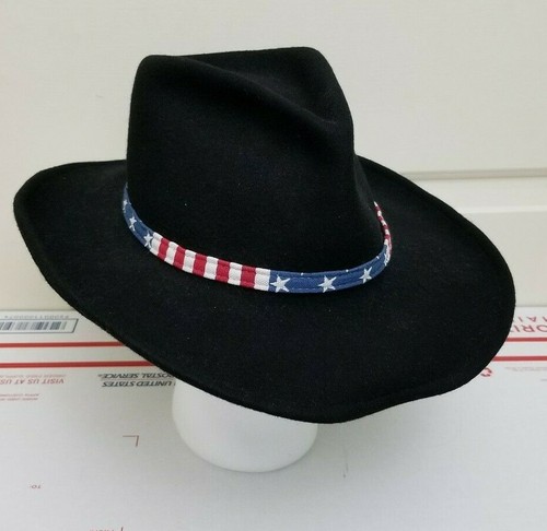 American Flag Cowboy Hat Wool 