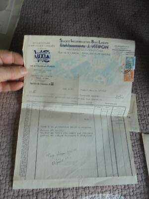 ANCIENNE FACTURE PAPIER Entête - Boulangerie Lecourt  Orne 61 127442313561