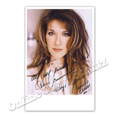 Céline Dion / Celine Dion -  Sängerin - Autogrammfotokarte - [AK4]