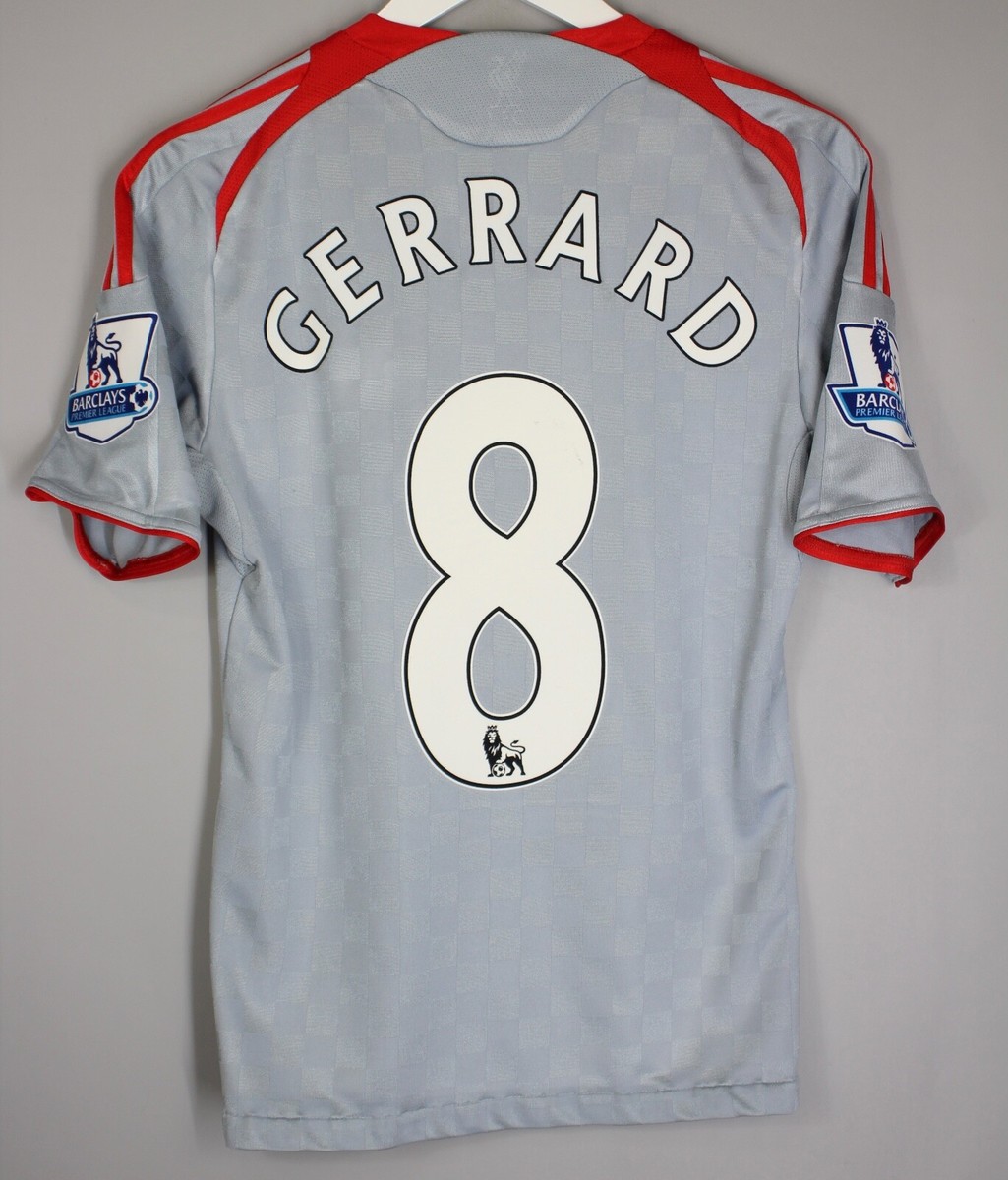Liverpool ジェラード awayユニフォーム Liverpool FC Away Football Shirt Jersey Yellow Warrior