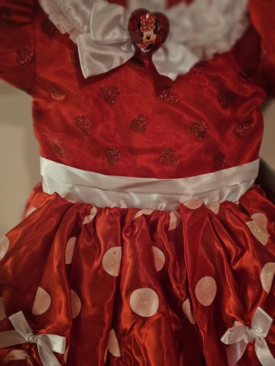 brown sweater dress Minni red baby costume – MyBabyByMerry main image 0