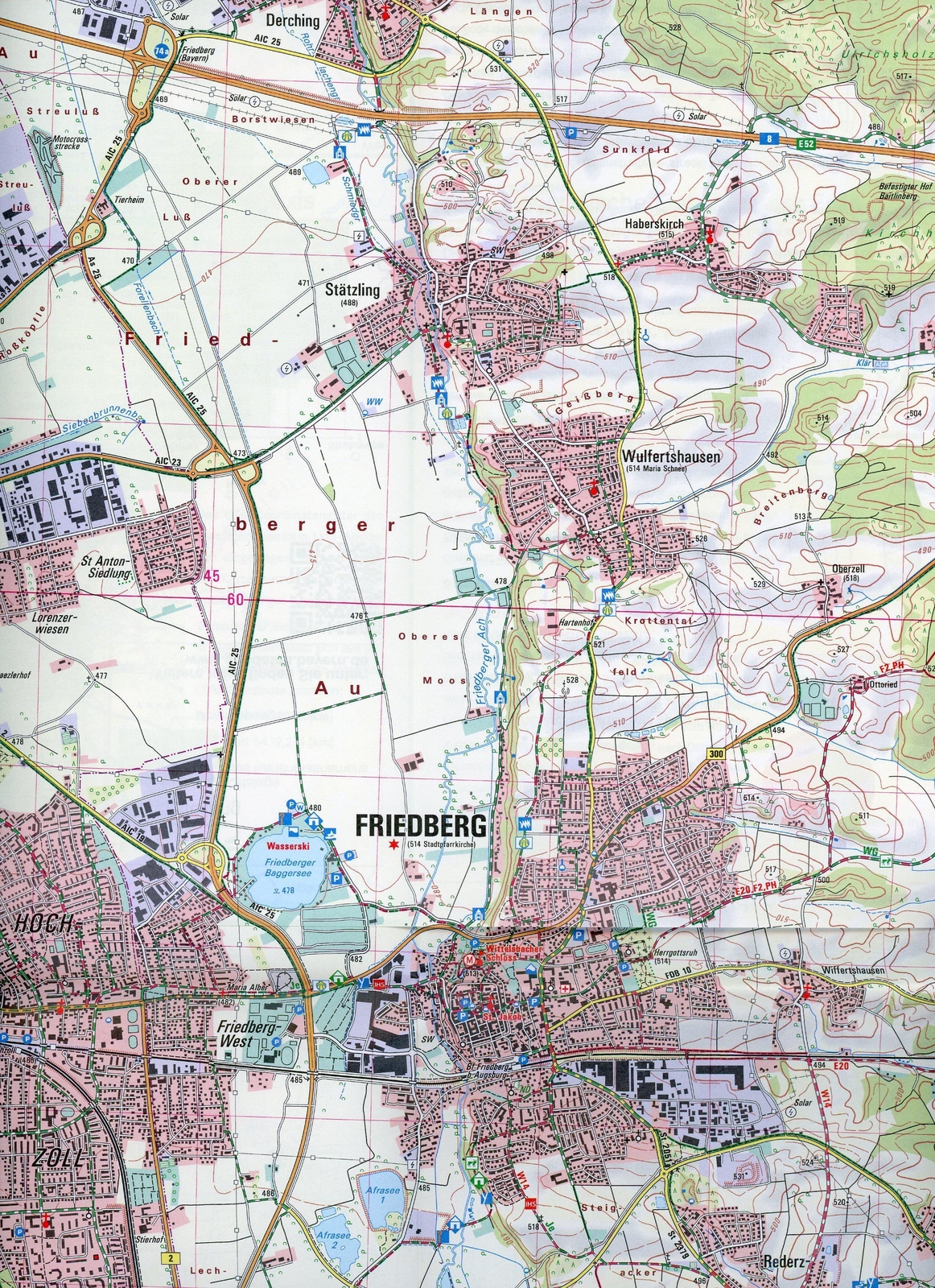Thumbnail - Aichach 1 : 25 000 Digitalisierung (land-)karte Deutsch 2021 Ldbv