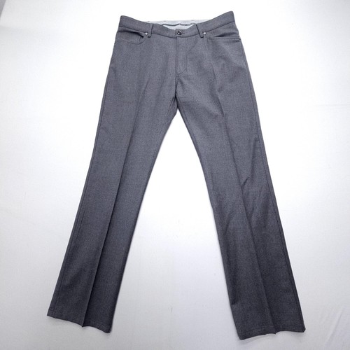 Ermenegildo Zegna Wool Chino Pants Mens 36 Gray 32" Inseam Stretch Flat EUC