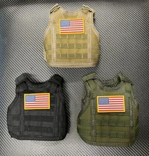 Mini Tactical Military Plate carrier Vest Soda Beer Bottle Coozie Koozie Case