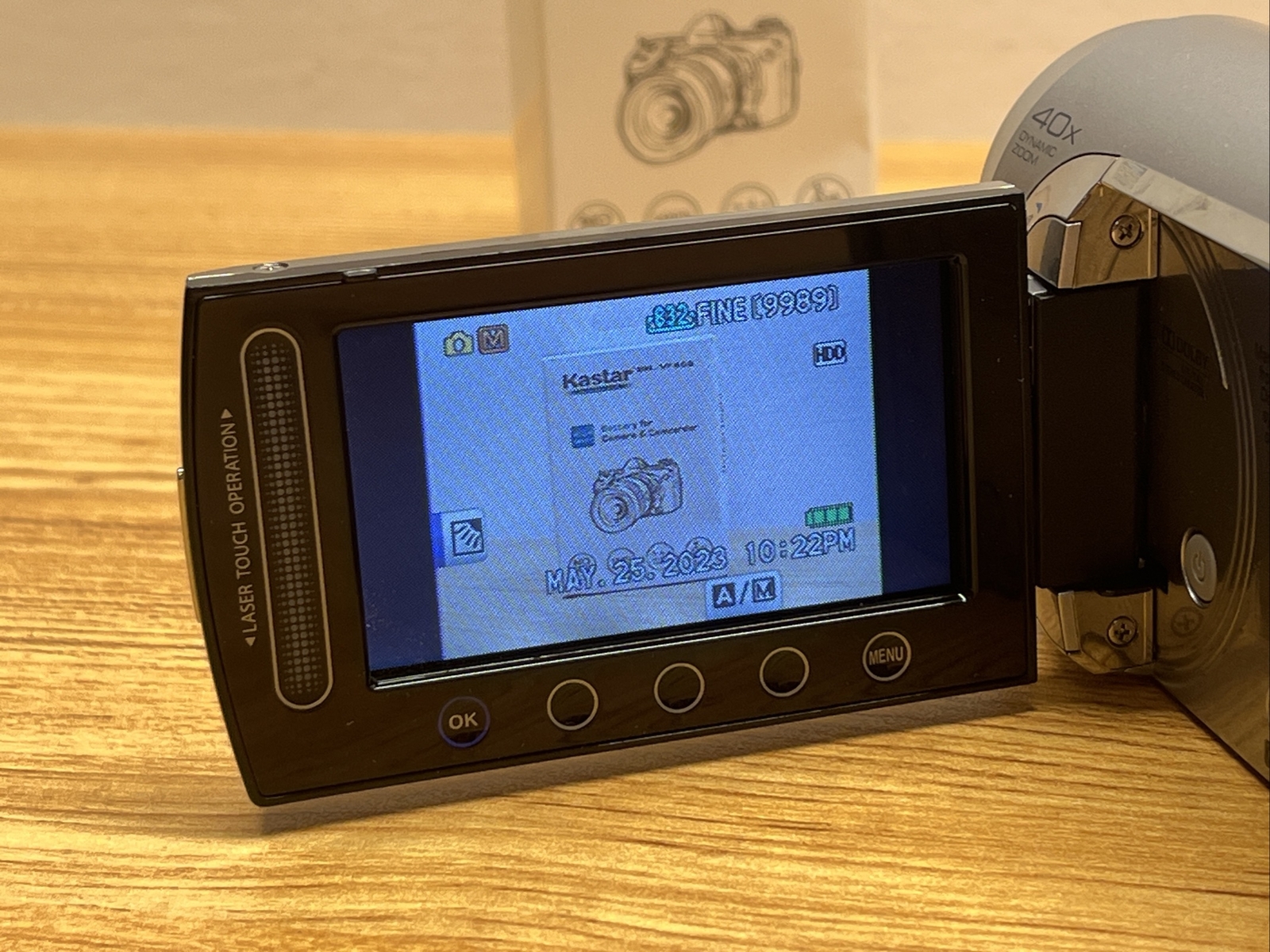 JVC Everio Camcorder GZMG630SU HDD 60GB Hard Drive With Charging Cord