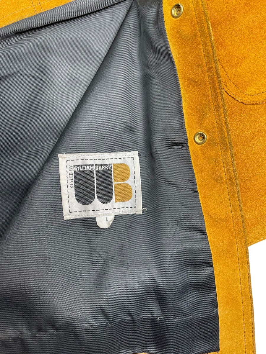 William Barry Suede Leather Jacket Lined Size Large Western William Barry Suede Leather Jacket Lined Size Large Western