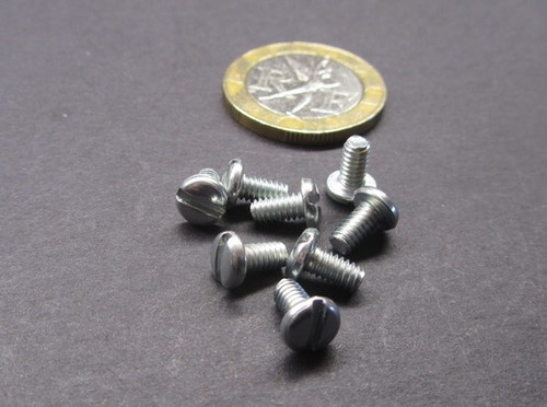 Zinc Plated Steel Pan Head Slotted Machine Screw 5-40 x 1/4" Length, 200 pcs - Picture 4 of 11