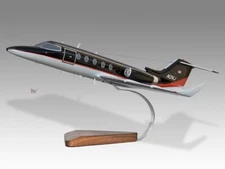 Bombardier Learjet 31A Desk Wood Airplane New Model Small Scale 1/48