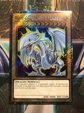 * BLUE-EYES WHITE DRAGON * 1ST EDITION PLATINUM SECRET RARE RA04-EN108 YUGIOH!