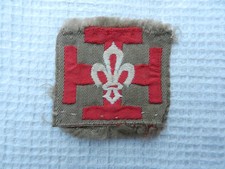 ancien insigne écusson scout de France tissu - fleur de lys