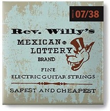 NEW - Dunlop Reverend Willy's Super Fine Guitar Strings, 07-38, RWN0738