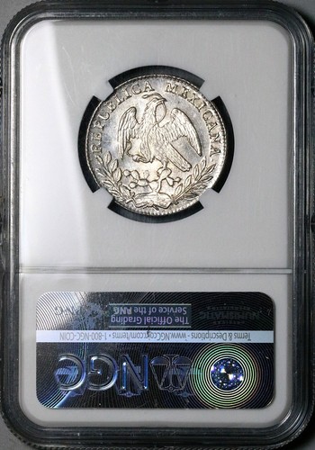 1861-Mo NGC MS 65 Mexico 2 Reales Silber PP wie Silbermünze (18070501D) - Bild 6 von 6