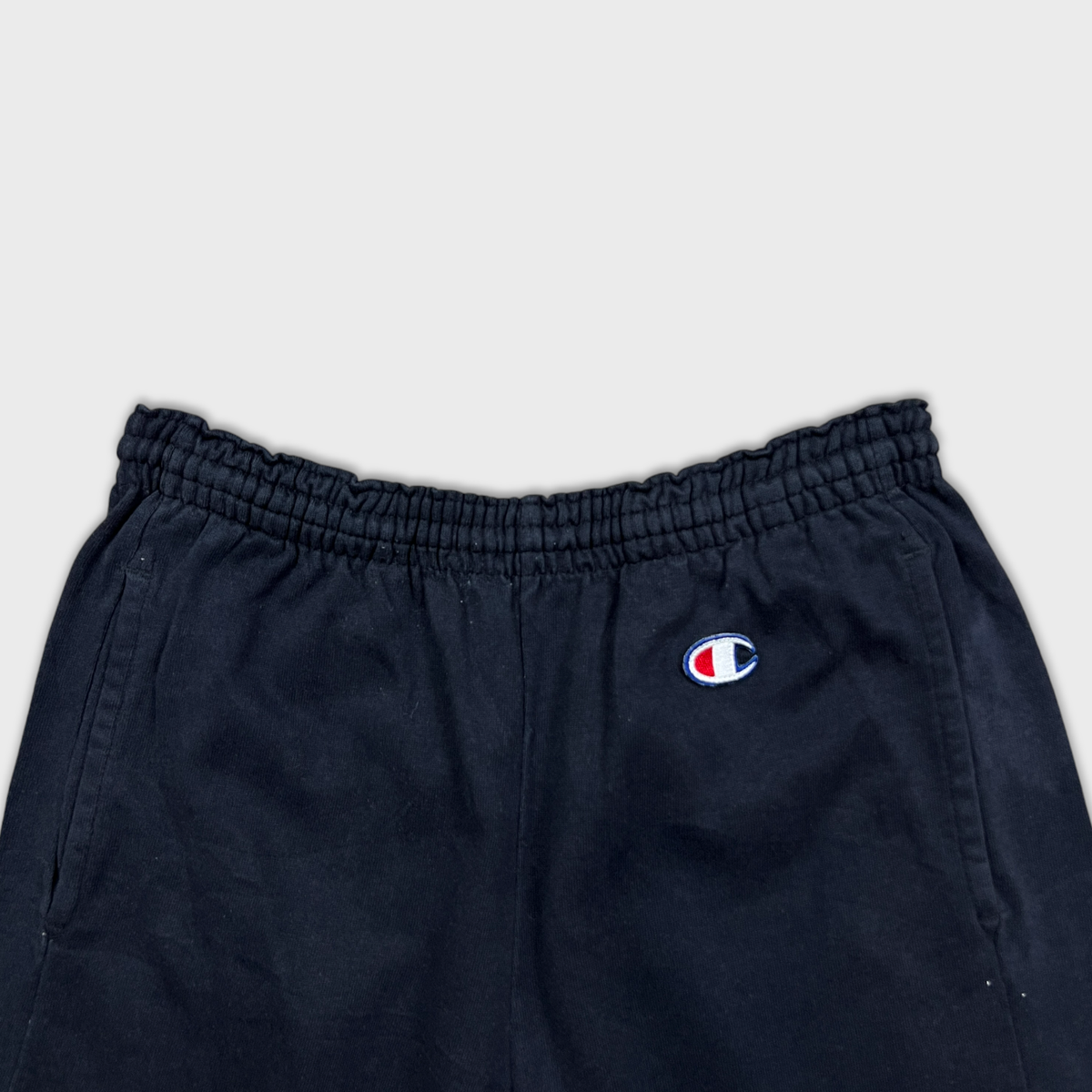 Vintage 90s Champion Shorts Mens Medium Black C Logo Pocketed