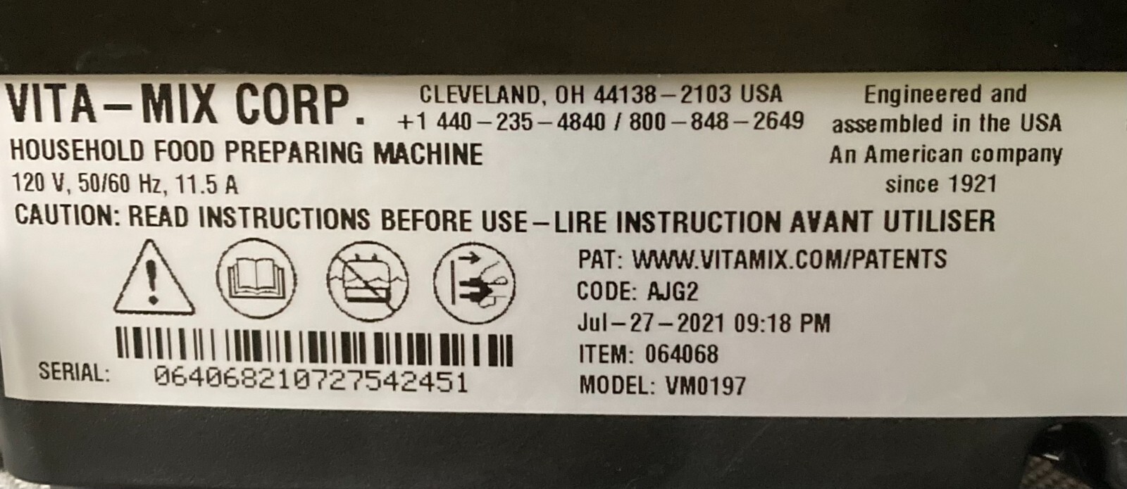 Vitamix E310 Explorian Blender Black Used 640681908204 eBay