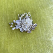 Anthropologie BHLDN Pearl  Crystal Comb