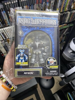 Mag Warriors Atrox w/ Electronic Battle Helmet NIB Meg Block 2006 Build'n Battle