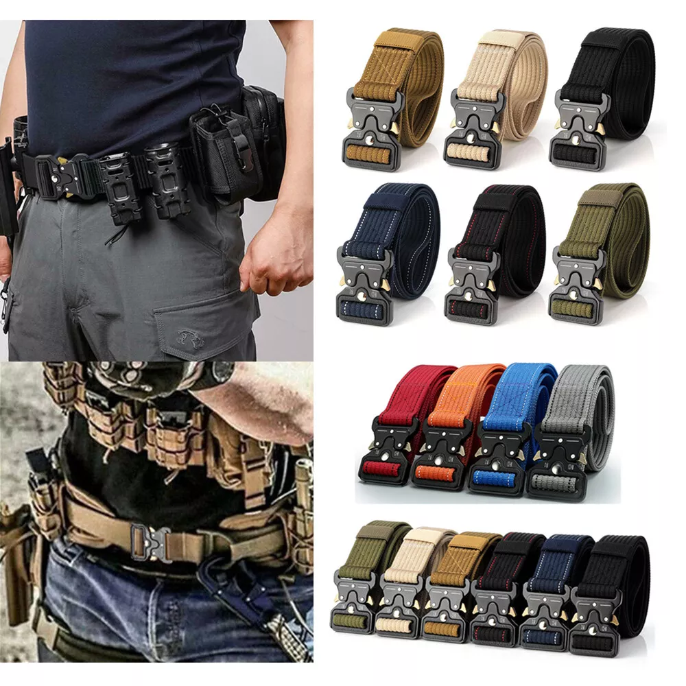 Casual Military Tactical Belt Mens Army Combat Waistband Rescue Rigger  Belts US