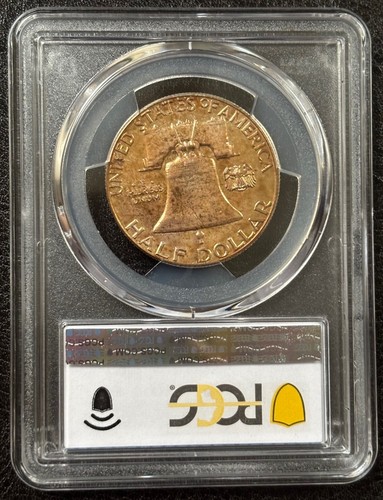 1963 Proof Franklin mezzo dollaro PCGS PR66 RARO tono arancione - SCUDO ORO (#714) - Foto 3 di 7