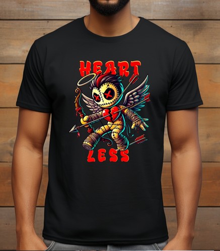 Funny Scary Heartless Horro Cartoon Graphic T-Shirt - 第 2/12 張圖片