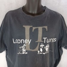 1990's Looney Tunes T-Shirt Gray One Size Fits Most An Official Product