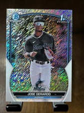 2023 Bowman Chrome Jose Gerardo 1st Shimmer Refractor #BCP-195 Marlins Prospect