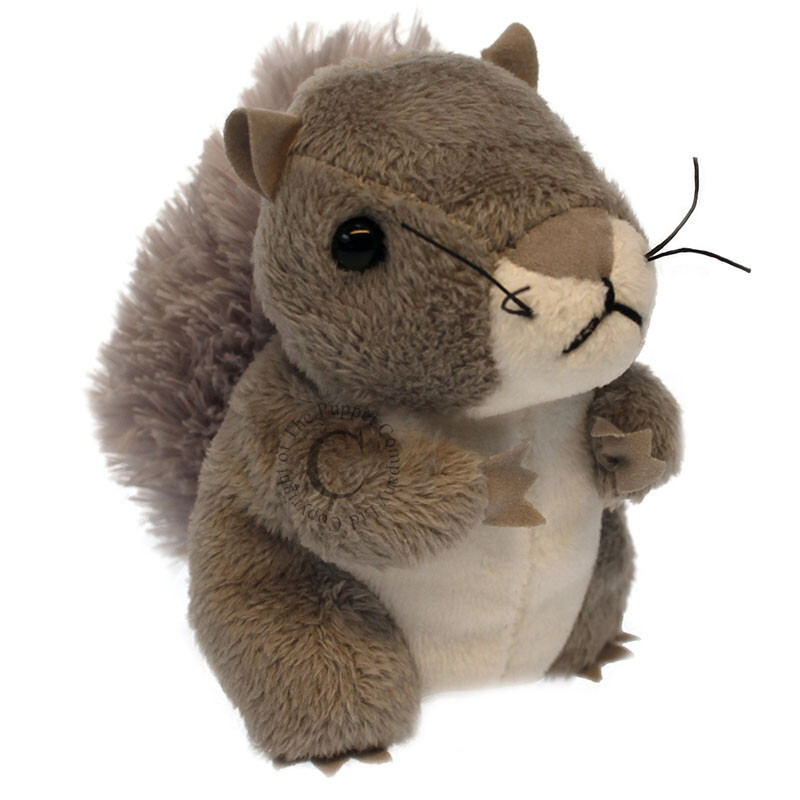 The Puppet Company Grey Squirrel Finger Puppet Grey Squirrels Finger Puppets toy