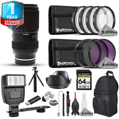 Tamron 50-300mm f/4.5-6.3 Di III VC VXD Lens-19pc 64GB Pro Bundle +1 Yr Warranty