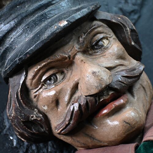 19th Century hand carved wood and polychromed Jeu de massacre fairground figure - Picture 1 of 11
