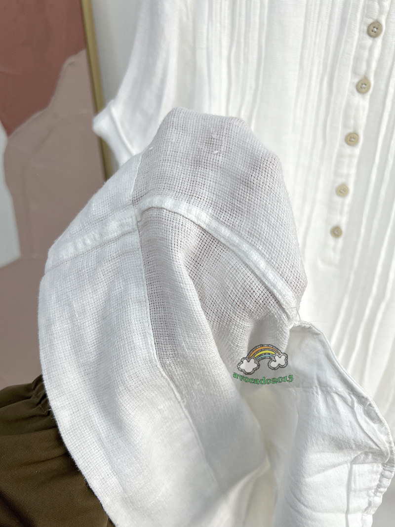 Brand New Faherty Linen White Short Sleeve Gemina Dress XS/S/M/L