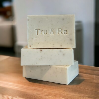 Handmade Oatmeal Shea Soap with vitamin E, shea butter and natural scent