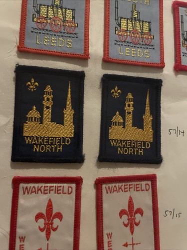 British Scouts UK Ext 57/13-16 Lot Of 9 Patches, South Leeds, Wakefield, Chantry - Picture 4 of 6