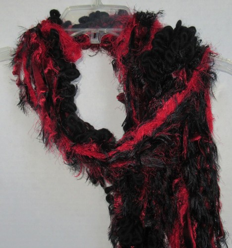 Handmade Yarn Scarf Multi-color Strands Single Knot U Pick Color textured - Picture 15 of 116