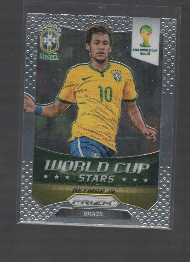 NEYMAR JR 2014 PANINI PRIZM WORLD CUP STARS CARD #7 BRAZIL NEYMAR JR 2014 PANINI PRIZM WORLD CUP STARS CARD #7 BRAZIL