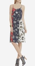 NWT Women's Vince Camuto Summer Spaghetti Strips Lined  Dress Size L