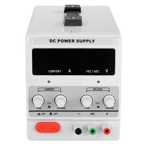 Industrial 10 Amp 30 Volt Adjustable Digital DC Power Supply Box Kit w Clip Cord - Picture 4 of 5