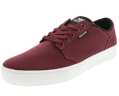 supra yorek low burgandy-wht-58228-650-Size 5