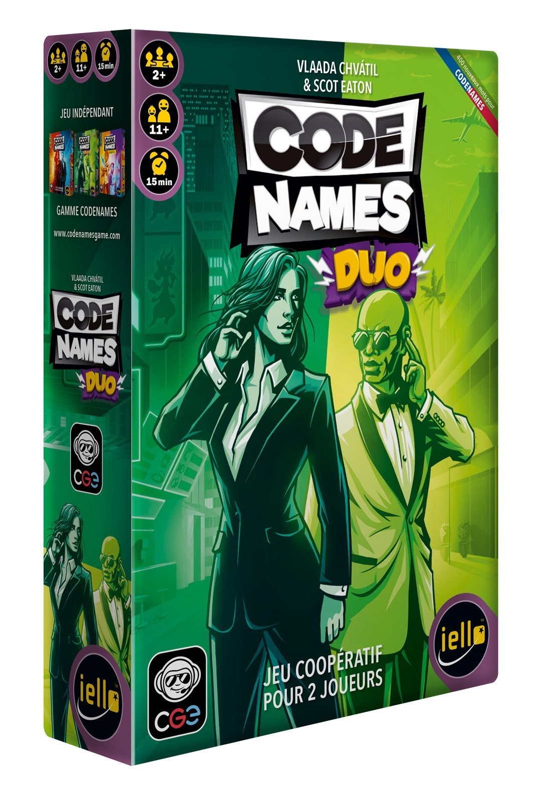 Codenames Duo le jeu d'ambiance Iello idéal pour vos soirées en couple