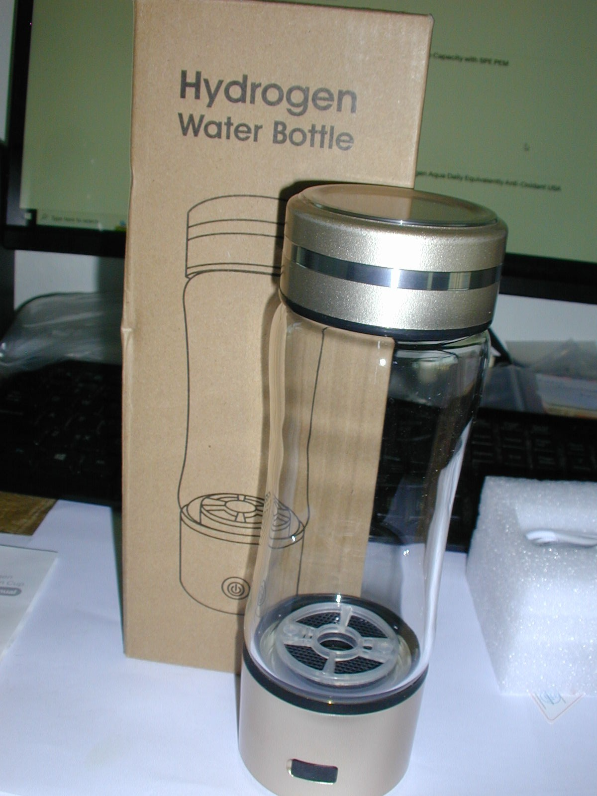 Hydrogen Water Bottle 15oz, Portable Hydrogen Water Bottle 2024, Adv... Original